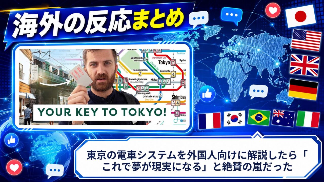 【海外の反応】東京の電車システムを外国人向けに解説したら「これで夢が現実になる」と絶賛の嵐だった