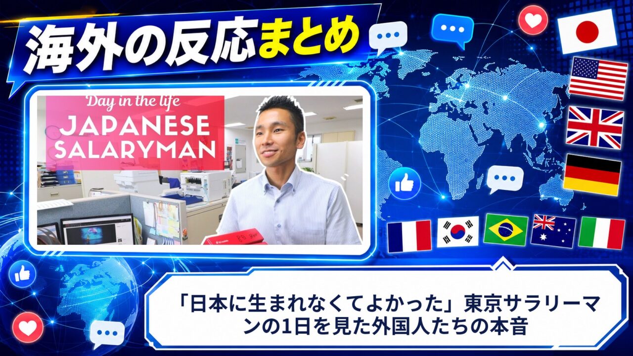 【海外の反応】「日本に生まれなくてよかった」東京サラリーマンの1日を見た外国人たちの本音