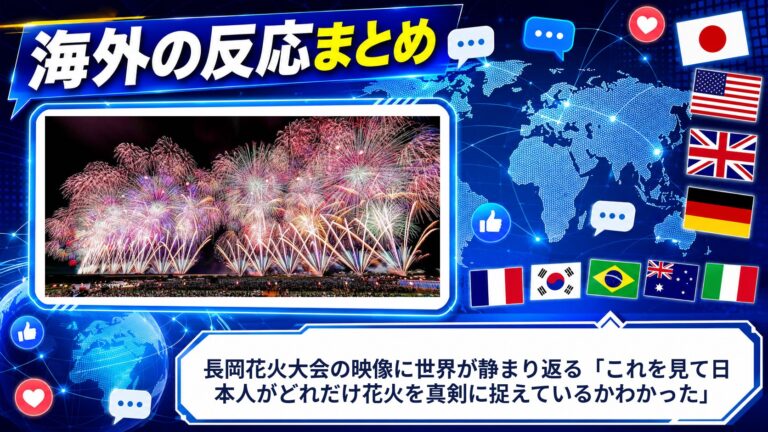 【海外の反応】長岡花火大会の映像に世界が静まり返る「これを見て日本人がどれだけ花火を真剣に捉えているかわかった」