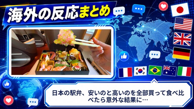 【海外の反応】日本の駅弁、安いのと高いのを全部買って食べ比べたら意外な結果に…