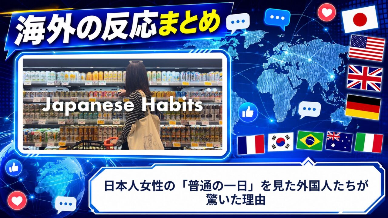 【海外の反応】日本人女性の「普通の一日」を見た外国人たちが驚いた理由