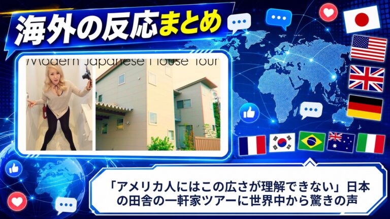 【海外の反応】「アメリカ人にはこの広さが理解できない」日本の田舎の一軒家ツアーに世界中から驚きの声