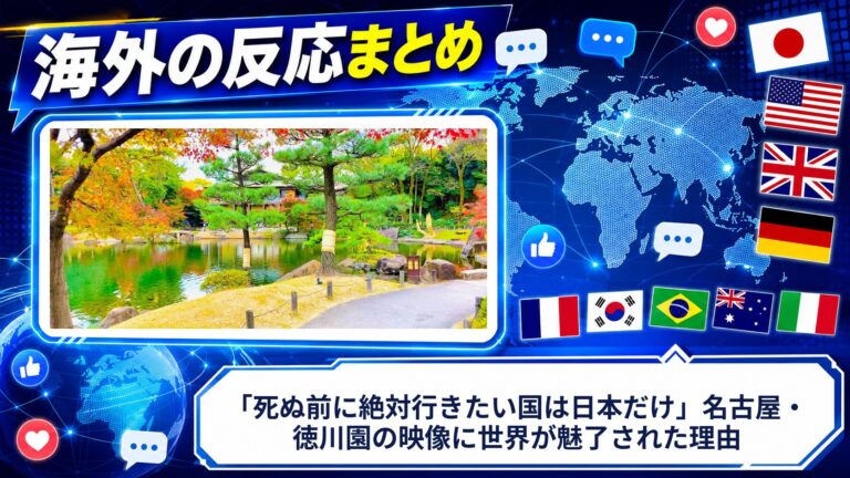 【海外の反応】「死ぬ前に絶対行きたい国は日本だけ」名古屋・徳川園の映像に世界が魅了された理由