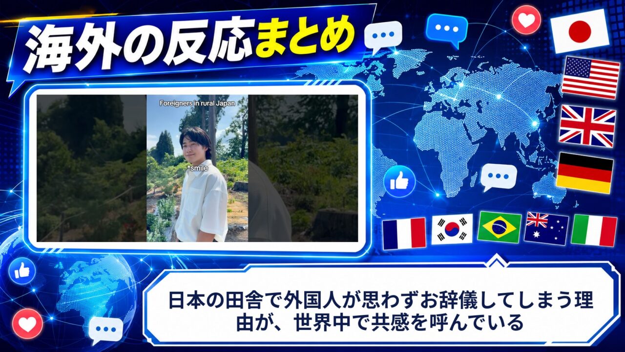 【海外の反応】日本の田舎で外国人が思わずお辞儀してしまう理由が、世界中で共感を呼んでいる