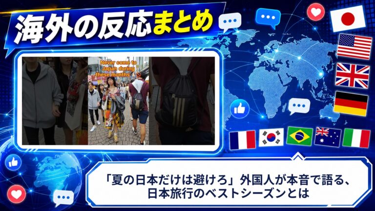 【海外の反応】「夏の日本だけは避けろ」外国人が本音で語る、日本旅行のベストシーズンとは