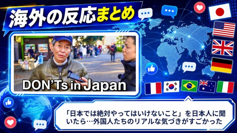 【海外の反応】「日本では絶対やってはいけないこと」を日本人に聞いたら…外国人たちのリアルな気づきがすごかった