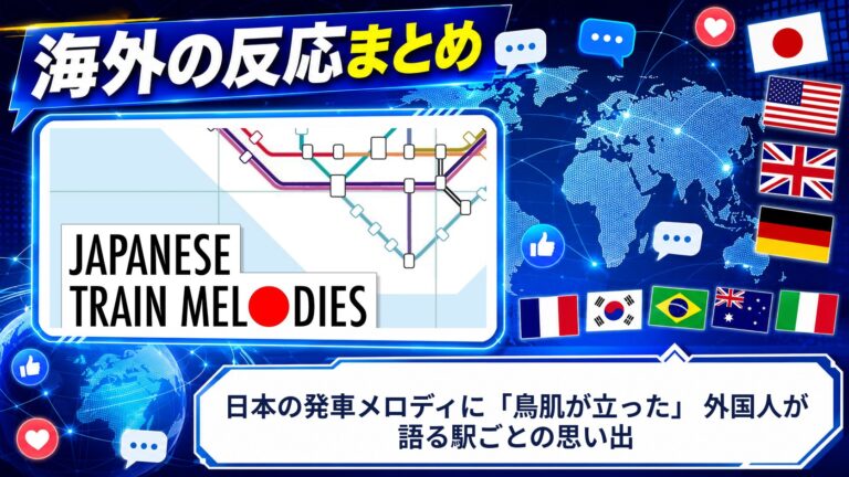【海外の反応】日本の発車メロディに「鳥肌が立った」 外国人が語る駅ごとの思い出