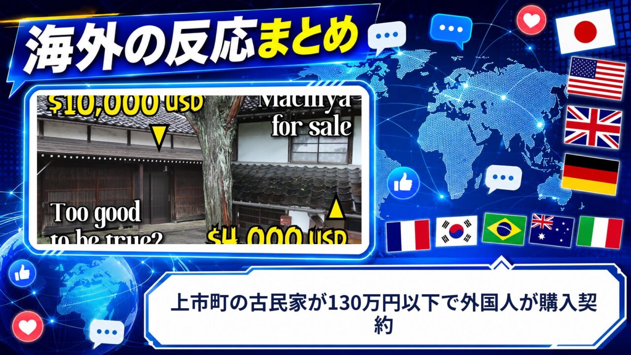 【海外の反応】上市町の古民家が130万円以下で外国人が購入契約