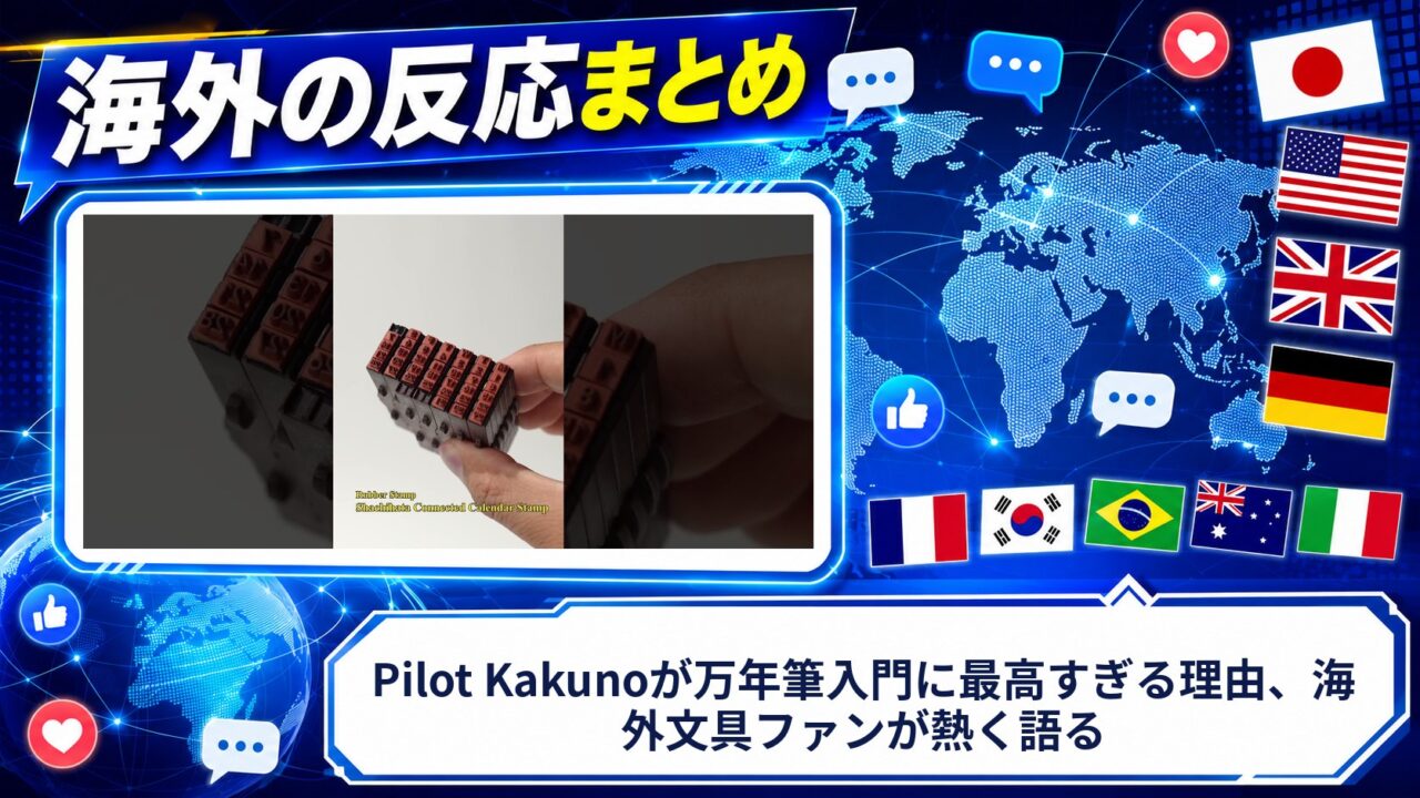【海外の反応】Pilot Kakunoが万年筆入門に最高すぎる理由、海外文具ファンが熱く語る