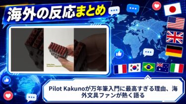 【海外の反応】Pilot Kakunoが万年筆入門に最高すぎる理由、海外文具ファンが熱く語る