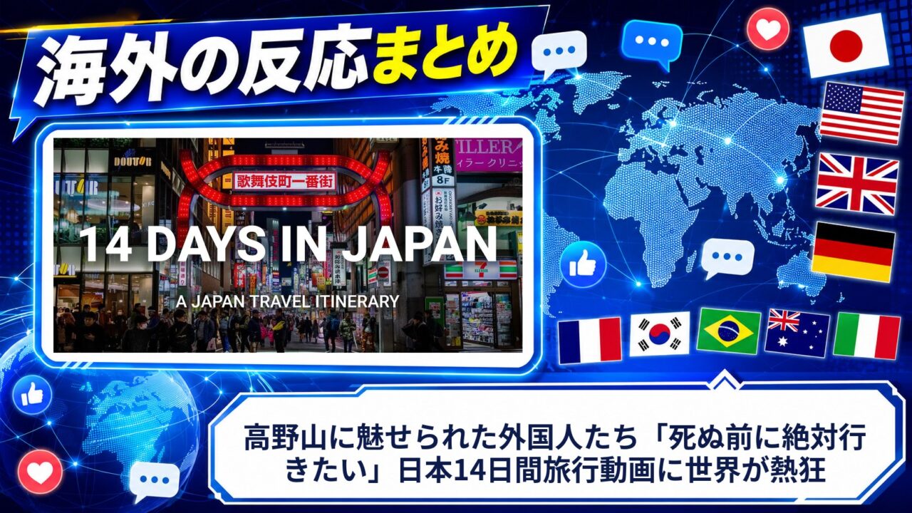【海外の反応】高野山に魅せられた外国人たち「死ぬ前に絶対行きたい」日本14日間旅行動画に世界が熱狂