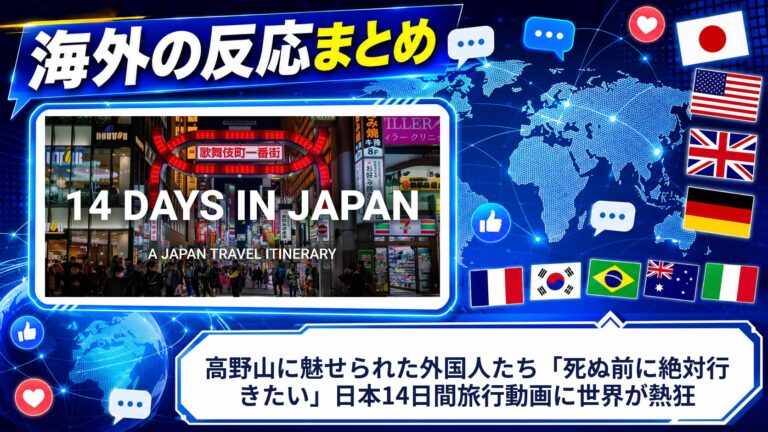 【海外の反応】高野山に魅せられた外国人たち「死ぬ前に絶対行きたい」日本14日間旅行動画に世界が熱狂