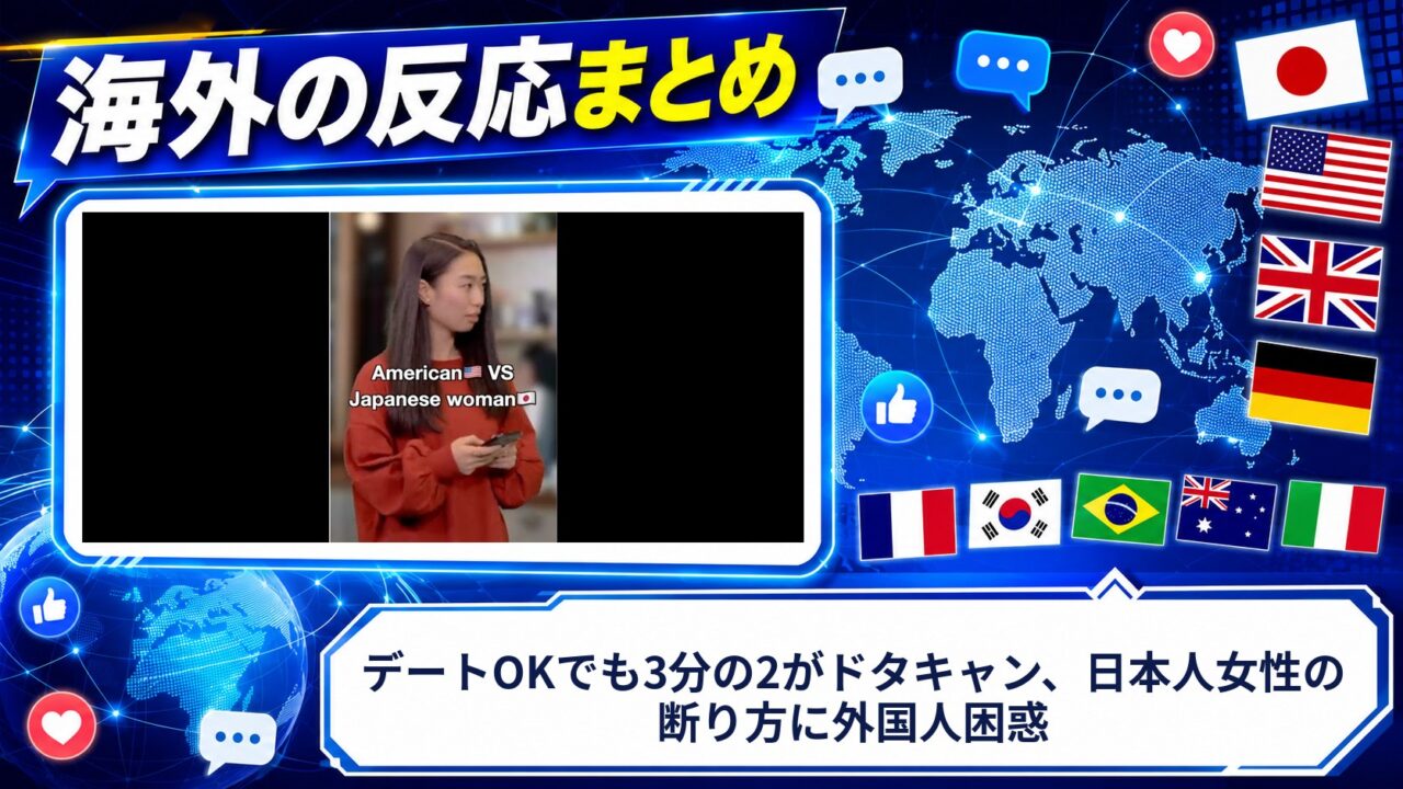 【海外の反応】デートOKでも3分の2がドタキャン、日本人女性の断り方に外国人困惑