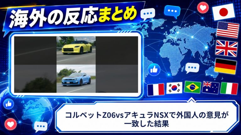 【海外の反応】コルベットZ06vsアキュラNSXで外国人の意見が一致した結果