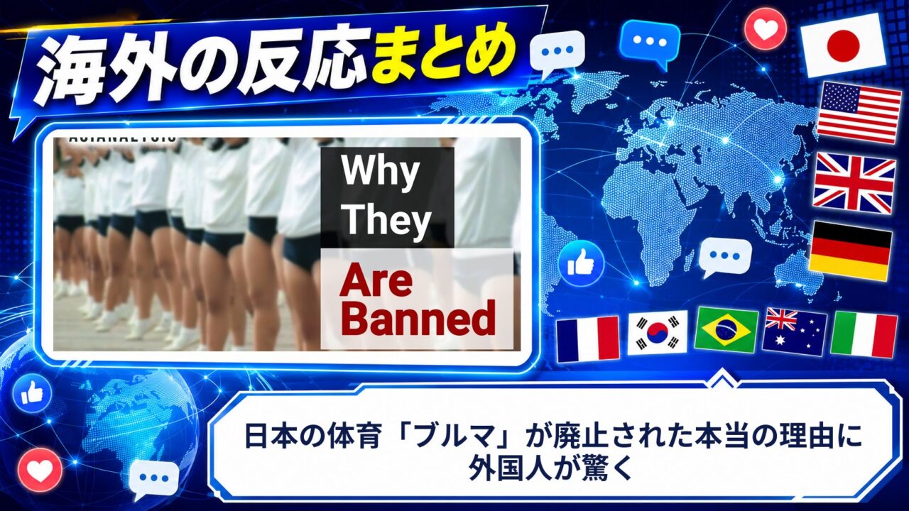 【海外の反応】日本の体育「ブルマ」が廃止された本当の理由に外国人が驚く