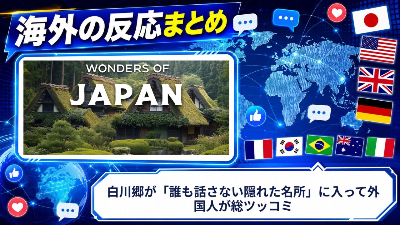 【海外の反応】白川郷が「誰も話さない隠れた名所」に入って外国人が総ツッコミ