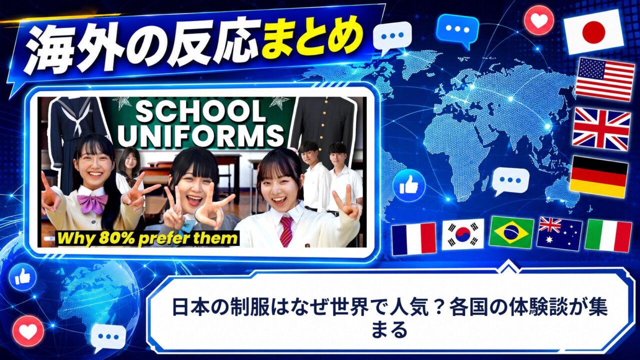【海外の反応】日本の制服はなぜ世界で人気？各国の体験談が集まる