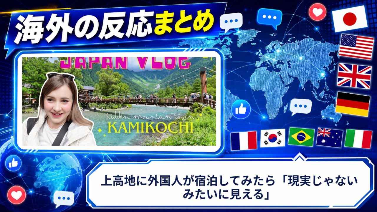 【海外の反応】上高地に外国人が宿泊してみたら「現実じゃないみたいに見える」