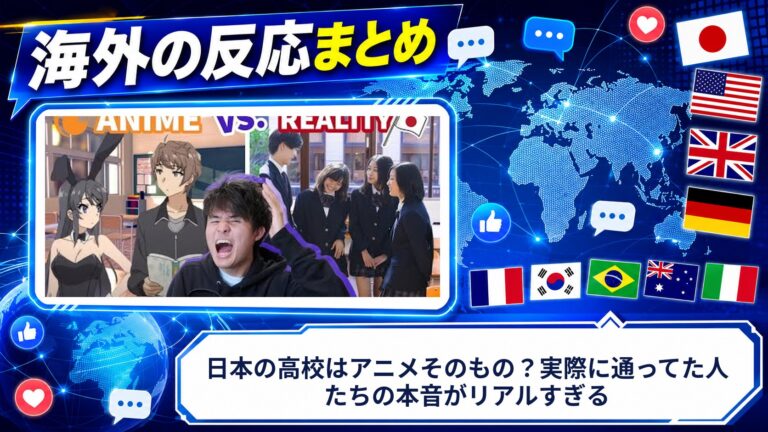 【海外の反応】日本の高校はアニメそのもの？実際に通ってた人たちの本音がリアルすぎる