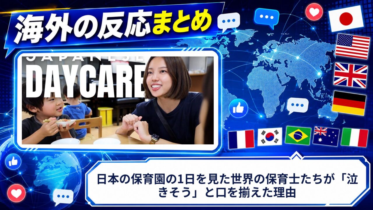 【海外の反応】日本の保育園の1日を見た世界の保育士たちが「泣きそう」と口を揃えた理由