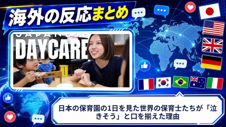 【海外の反応】日本の保育園の1日を見た世界の保育士たちが「泣きそう」と口を揃えた理由